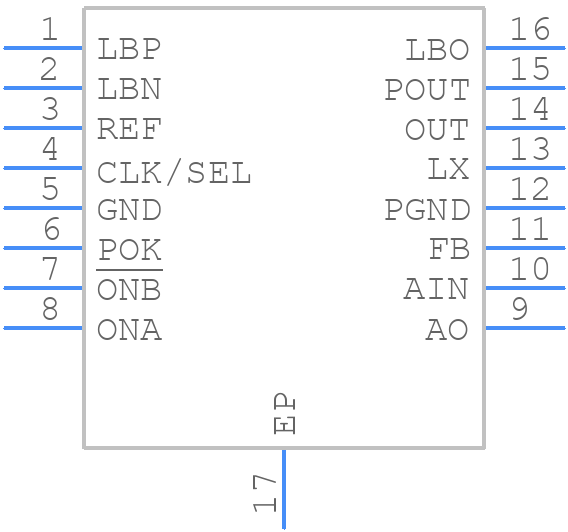 MAX1701EEE+ - Analog Devices - PCB symbol