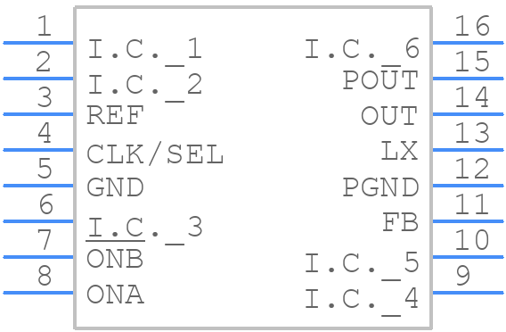 MAX1700EEE+ - Analog Devices - PCB symbol