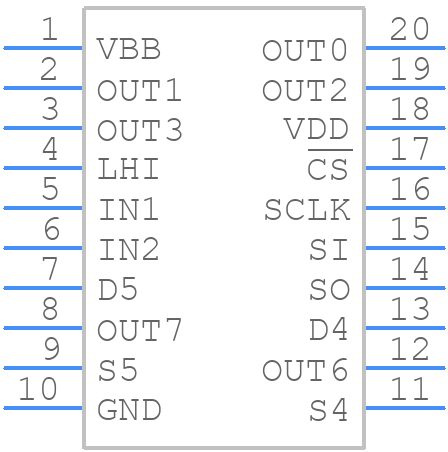 TLE7236SE - Infineon - PCB symbol