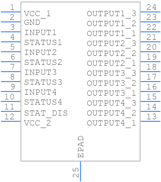 VNQ5050KTR-E - STMicroelectronics - PCB symbol