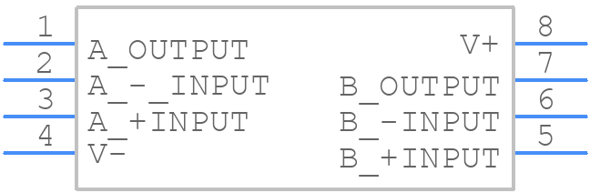 NJM4580E-TE1 - Nisshinbo - PCB symbol