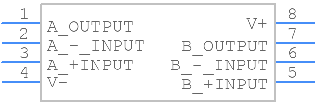 NJM4580M-TE1 - Nisshinbo - PCB symbol