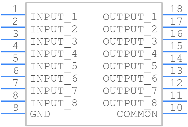 TBD62083APG - Toshiba - PCB symbol
