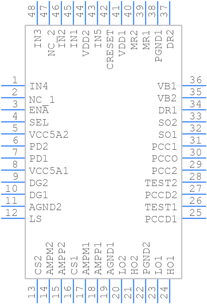TB9057FG - Toshiba - PCB symbol