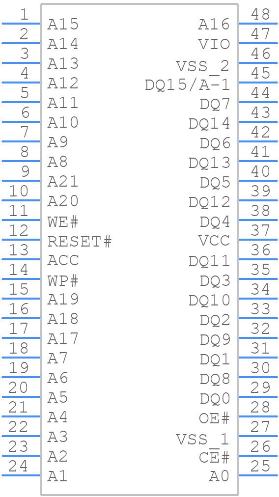 S29GL064N90TFI073 - Infineon - PCB symbol