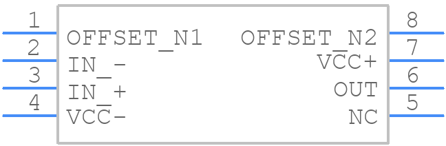 OP07CPE4 - Texas Instruments - PCB symbol