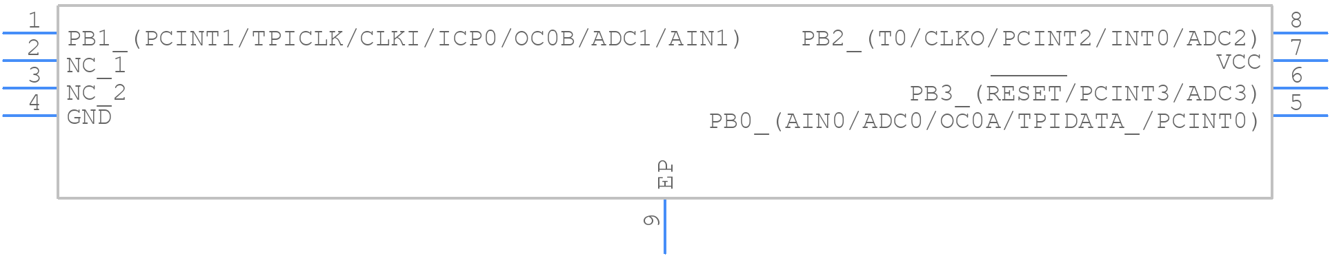 ATTINY5-MAHR - Microchip - PCB symbol