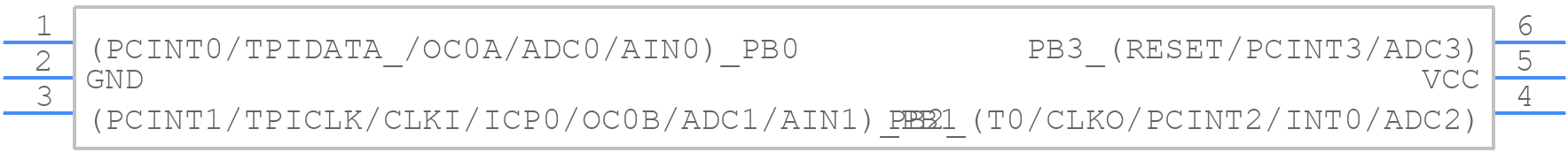 ATTINY5-TS8R - Microchip - PCB symbol
