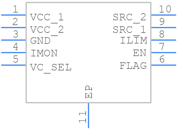 NIS6150MT1TXG - onsemi - PCB symbol