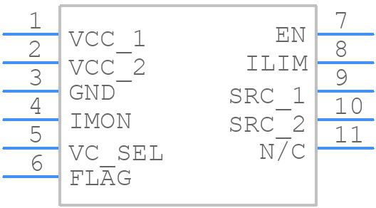 NIS6150MT2TXG - onsemi - PCB symbol