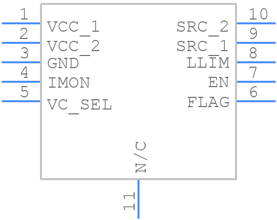 NIS6350MT1TXG - onsemi - PCB symbol
