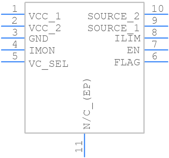 NIS6350MT2TXG - onsemi - PCB symbol