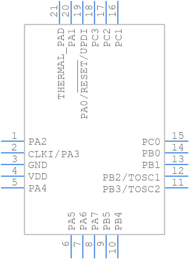 ATTINY816-MFR - Microchip - PCB symbol