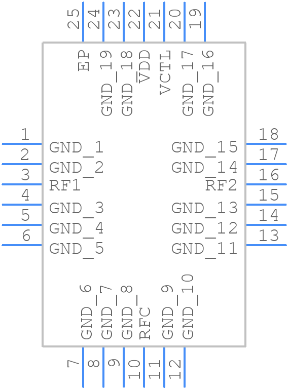 ADRF5130BCPZ - Analog Devices - PCB symbol