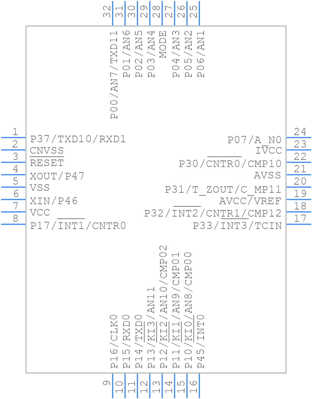 R5F21134FP#U0 - Renesas Electronics - PCB symbol