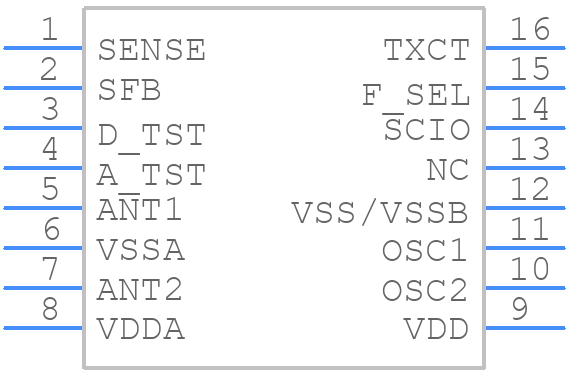 TMS3705A1DRG4 - Texas Instruments - PCB symbol
