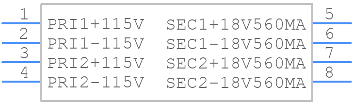 162H36 - Hammond Manufacturing - PCB symbol