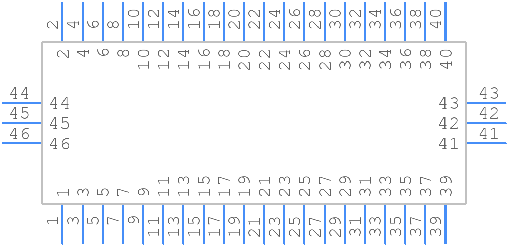 GT25-40DP-2.2V(01) - Hirose - PCB symbol