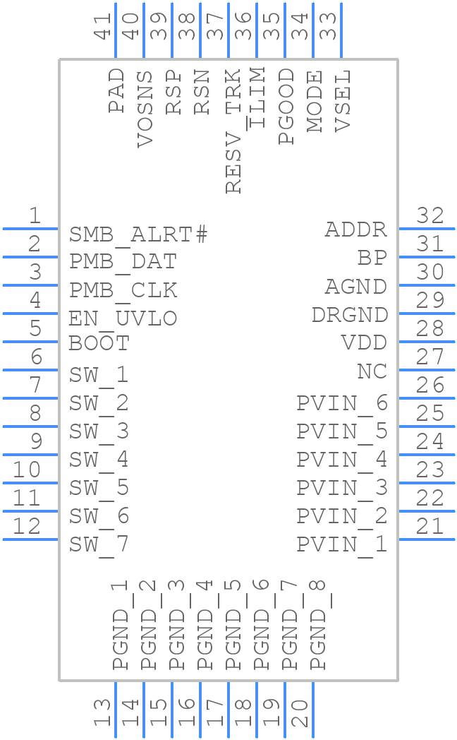 TPS549D22RVFT - Texas Instruments - PCB symbol
