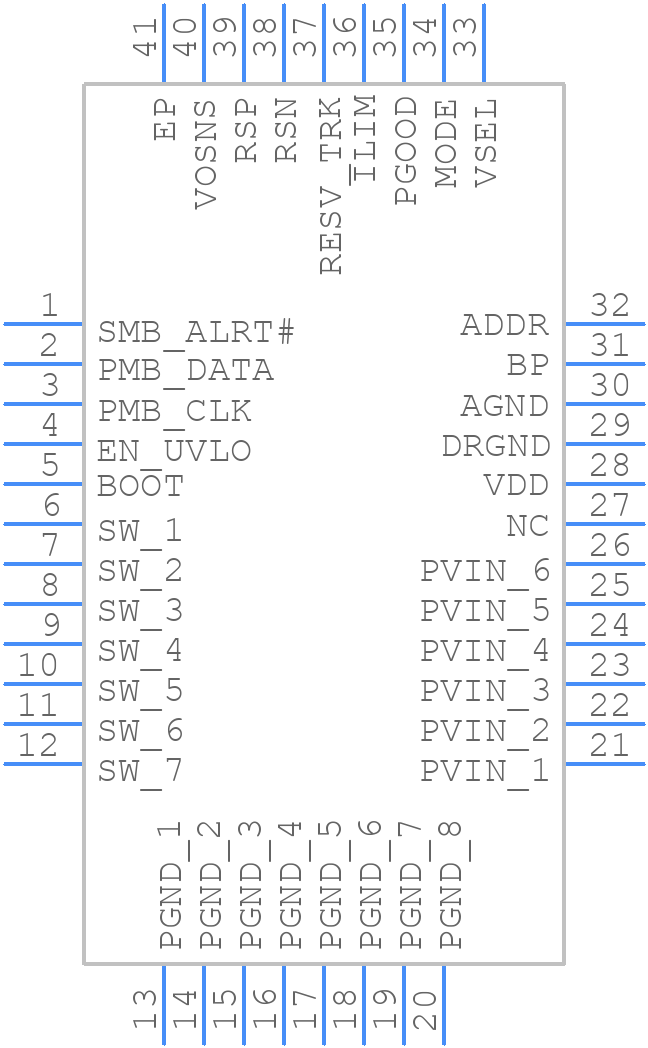 TPS549D22RVFR - Texas Instruments - PCB symbol
