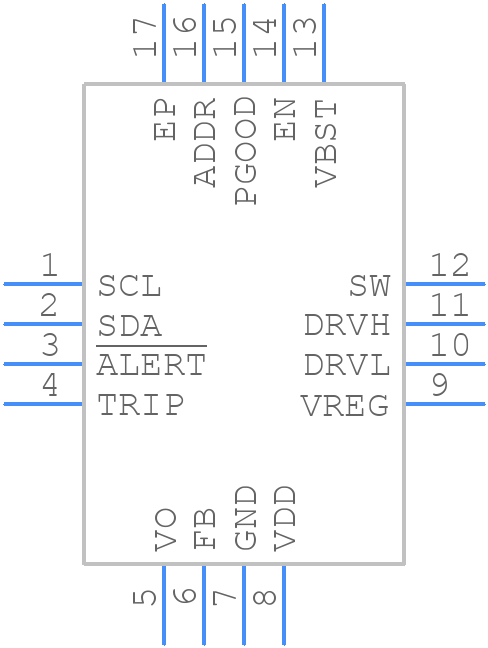 TPS53819ARGTT - Texas Instruments - PCB symbol