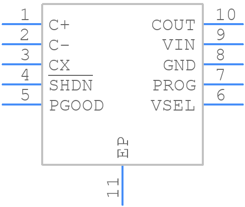 LTC3225EDDB#PBF - Analog Devices - PCB symbol