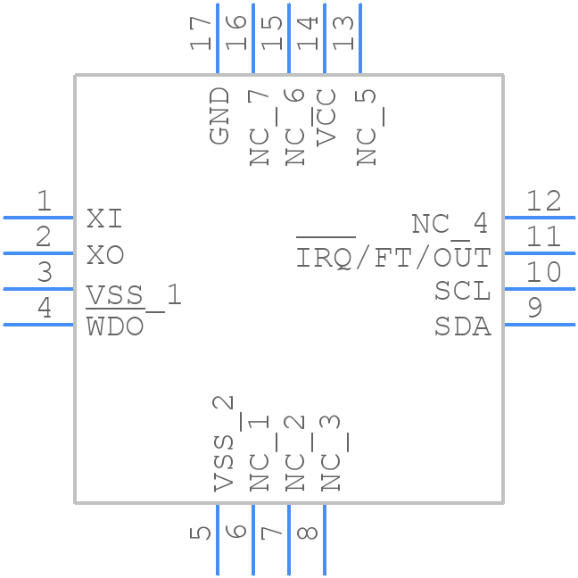M41T65Q6F - STMicroelectronics - PCB symbol