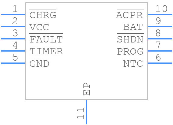 LTC4053EMSE-4.2 - Analog Devices - PCB symbol