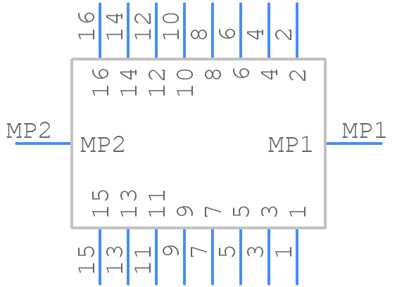 DF11-16DP-2V(57) - Hirose - PCB symbol