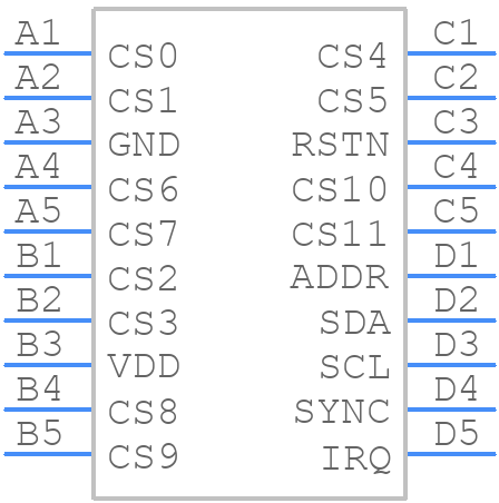 AS1130-BWLT - ams OSRAM - PCB symbol