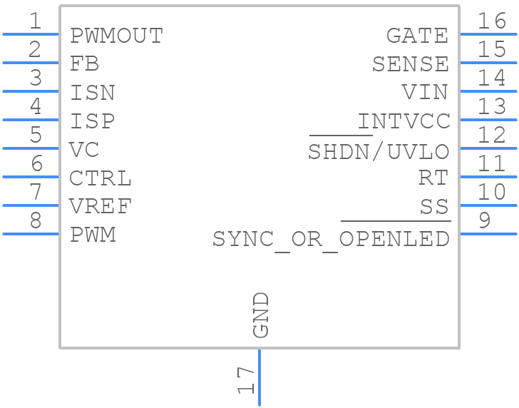 LT3755EMSE-2#PBF - Analog Devices - PCB symbol