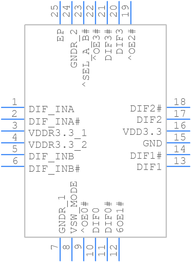 9DML0441AKILF - Renesas Electronics - PCB symbol