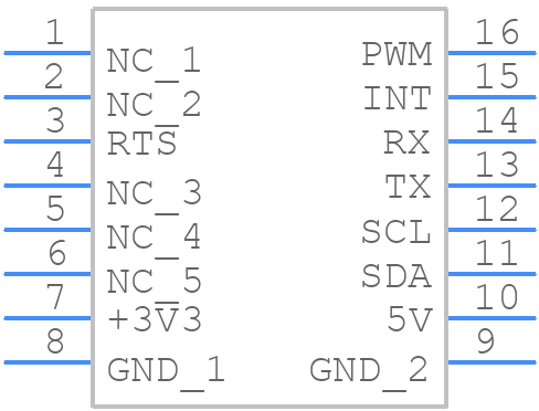 MIKROE-1582 - MIKROELEKTRONIKA - PCB symbol
