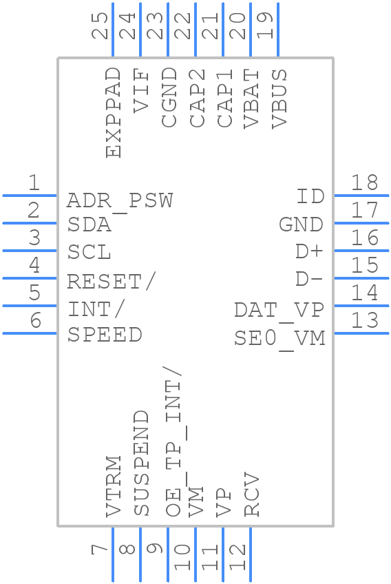 STOTG04ESQTR - STMicroelectronics - PCB symbol
