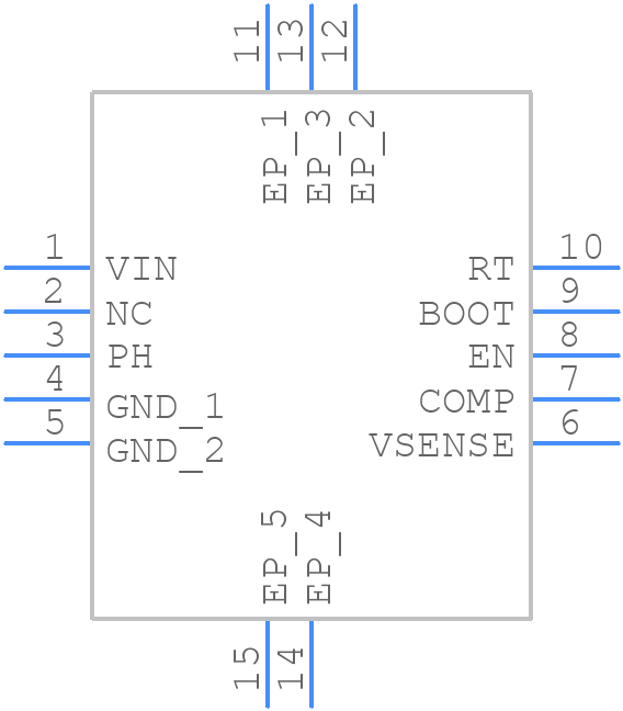 TPS54335-2ADRCR - Texas Instruments - PCB symbol