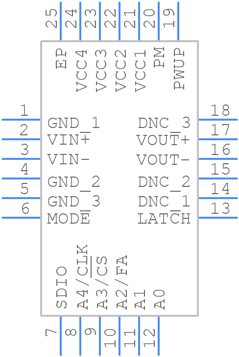 ADA4961ACPZN-R7 - Analog Devices - PCB symbol