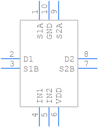 ADG854BCPZ-REEL7 - Analog Devices - PCB symbol