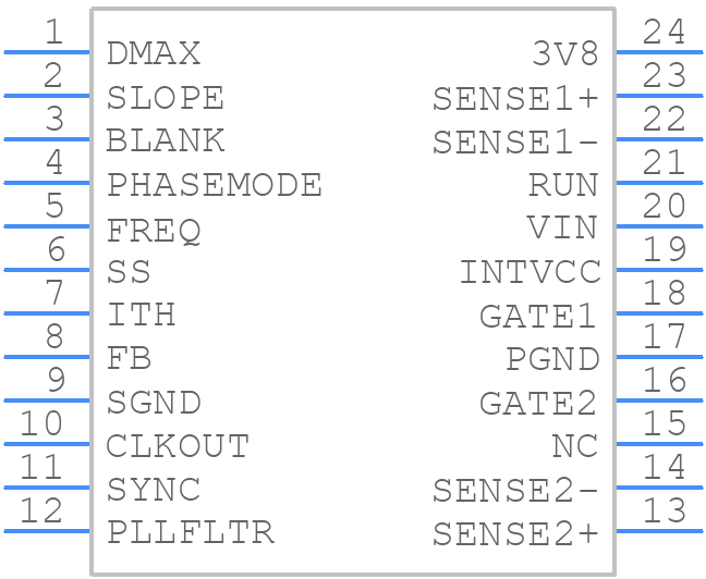 LTC3862IGN-1#PBF - Analog Devices - PCB symbol