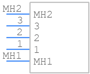 SMS3GE6 - Souriau - PCB symbol