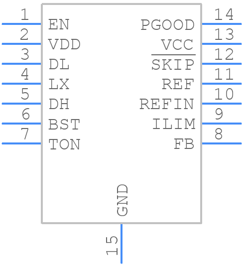 MAX8792ETD+T - Analog Devices - PCB symbol