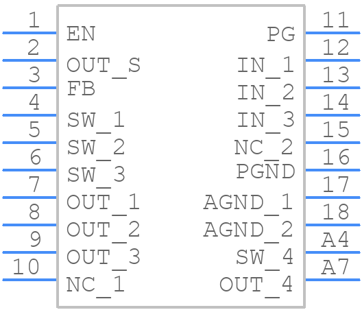 MPM3830GQV-Z - Monolithic Power Systems (MPS) - PCB symbol