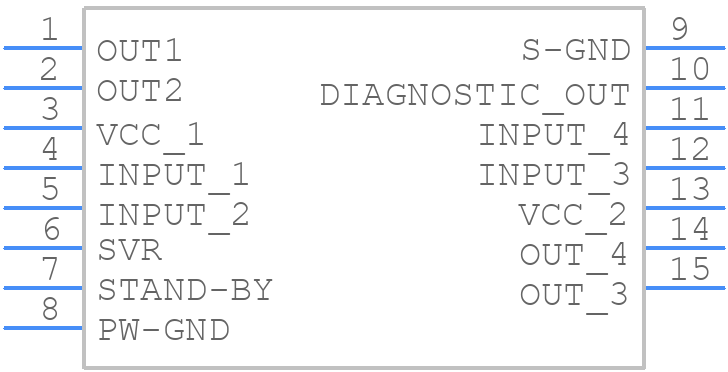 TDA7379 - STMicroelectronics - PCB symbol