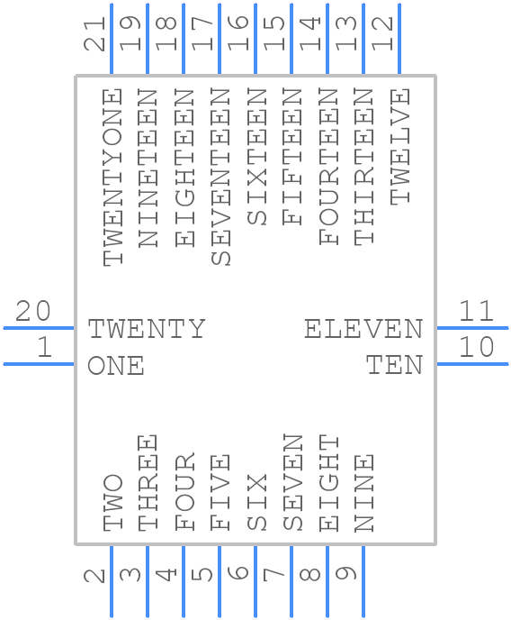 Test Pin Ordering with Thermal Pad - Bloggs Bits - PCB symbol
