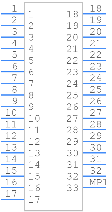 QFS-016-04.25-L-D-DP-A - SAMTEC - PCB symbol