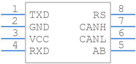 SN65HVD235QDRQ1 - Texas Instruments - PCB symbol