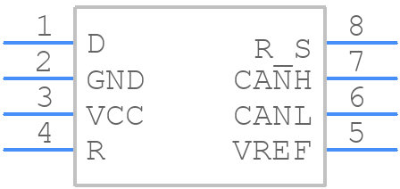 SN65HVD251DR - Texas Instruments - PCB symbol