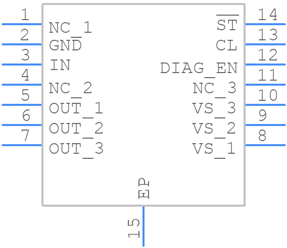 TPS1H100AQPWPRQ1 - Texas Instruments - PCB symbol