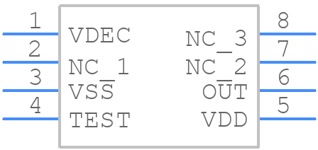 MLX91208LDC-CAV-000-SP - Melexis - PCB symbol
