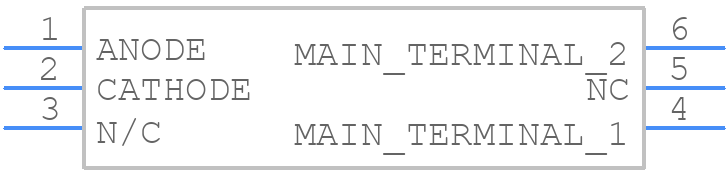 MOC3061 - onsemi - PCB symbol