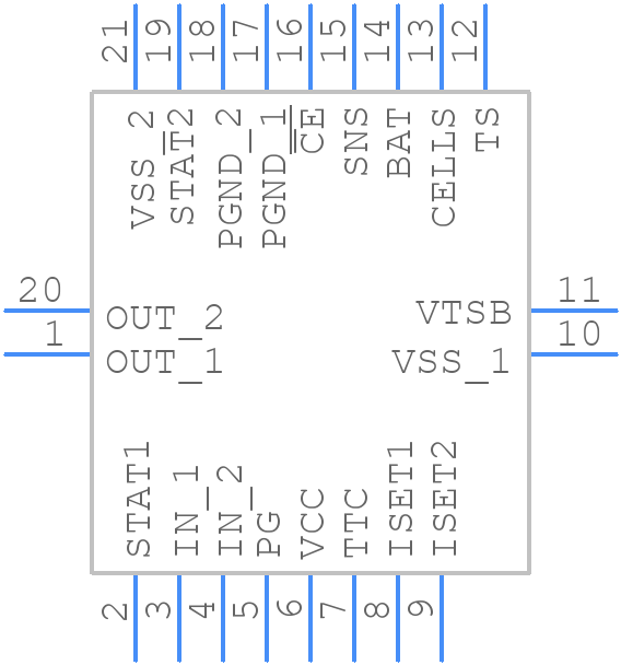 BQ24125RHLT - Texas Instruments - PCB symbol